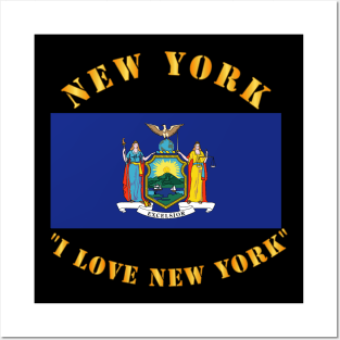 Flag - New York - I love New York Posters and Art